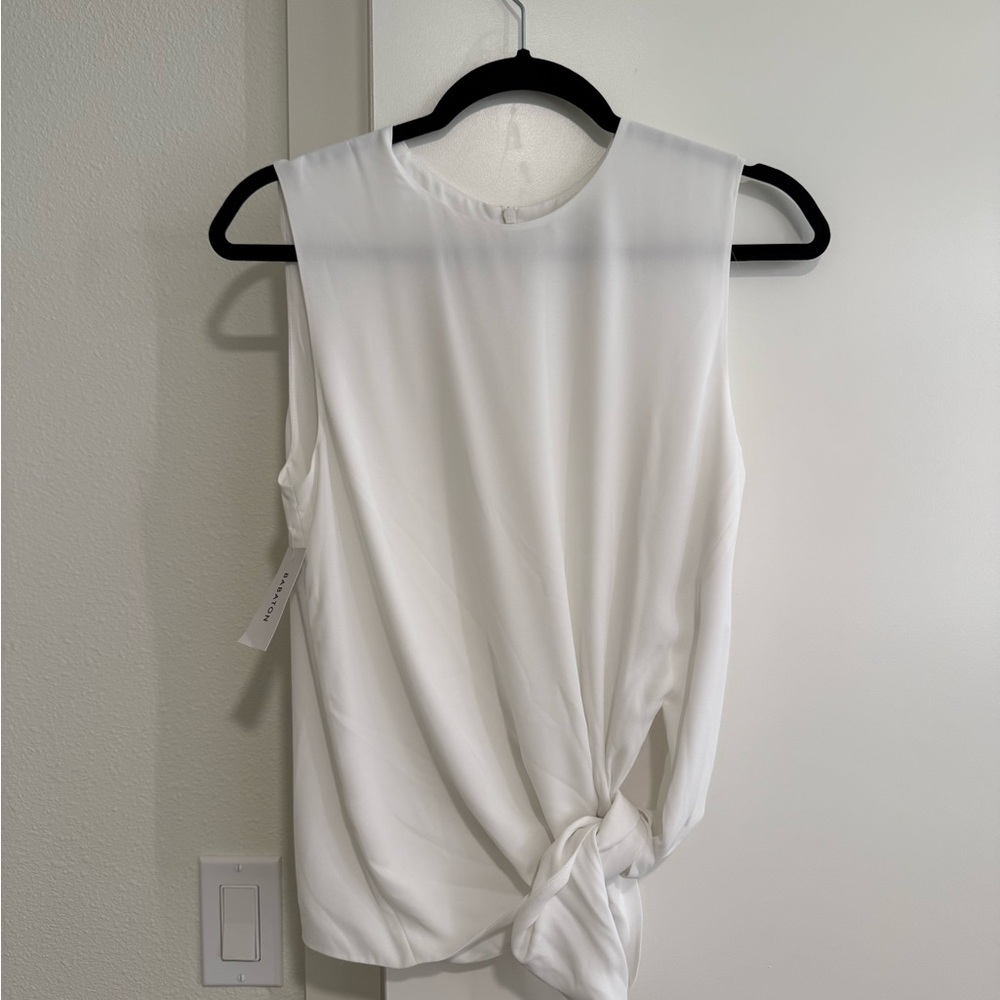 Babaton White Sleeveless Blouse Hopkins